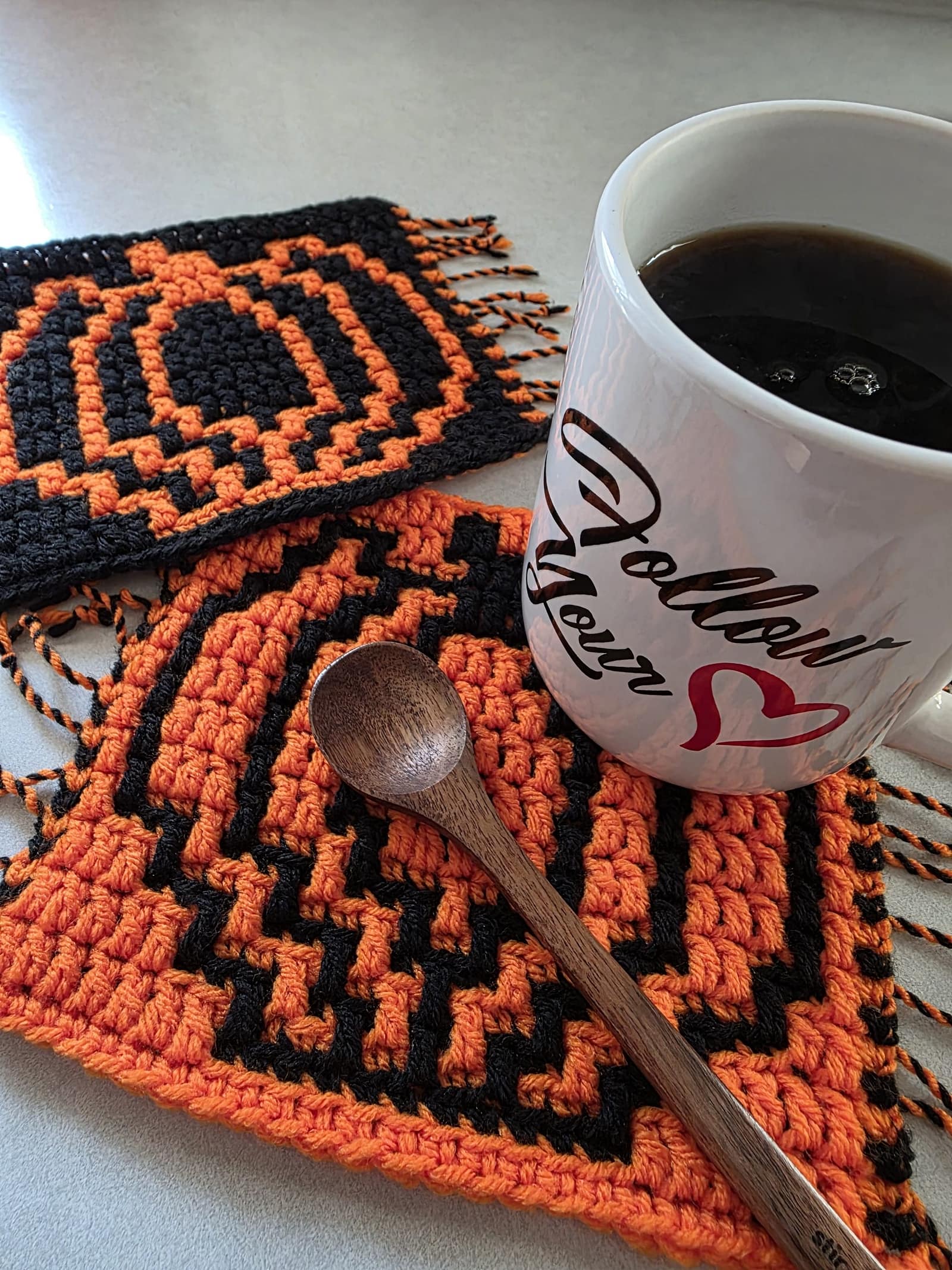 Halloween Mug Rugs and Coaster Set - Image 3