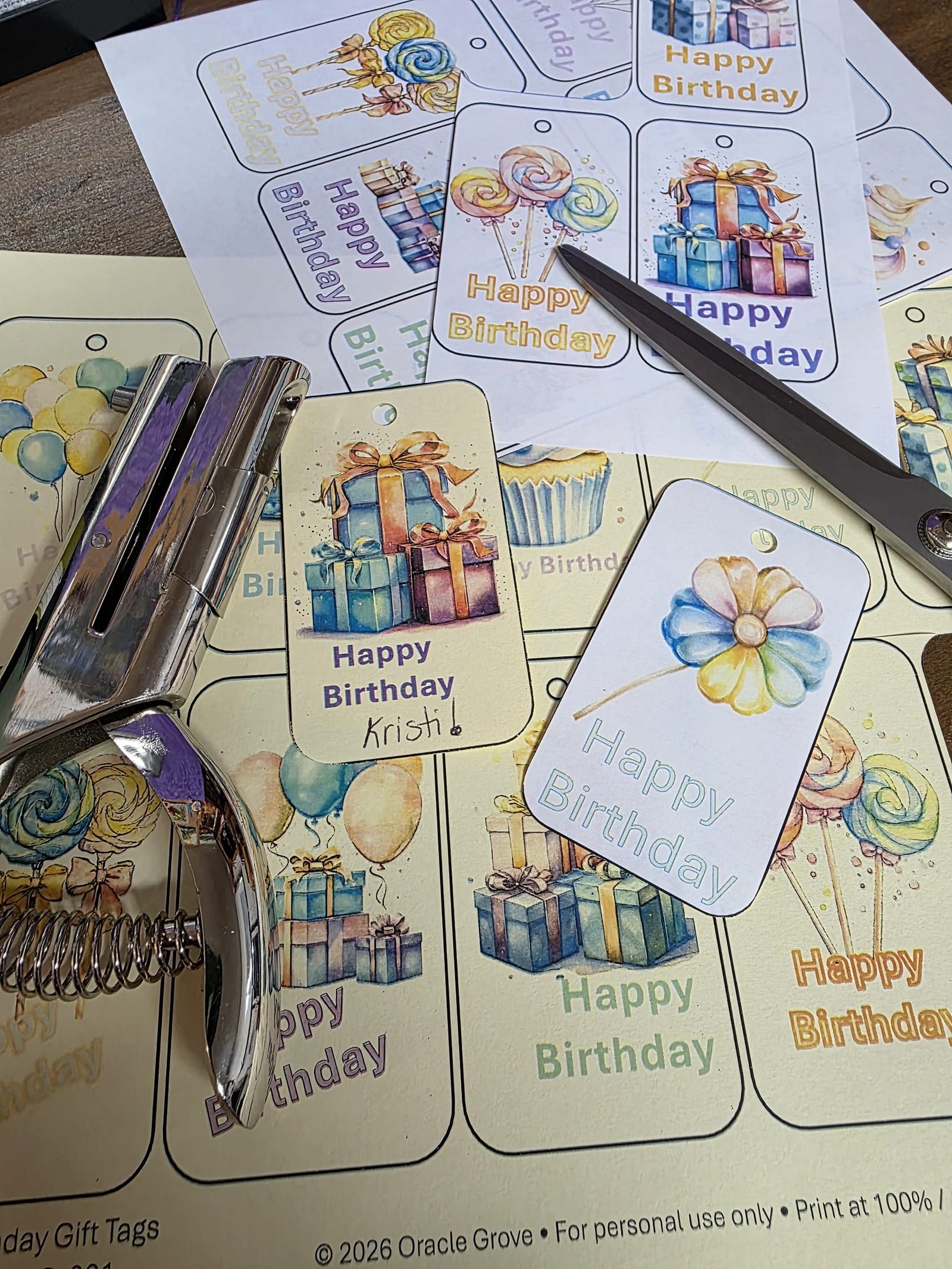 Happy Birthday Gift Tags - Image 4
