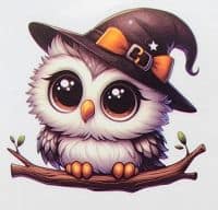 Halloween Owl sticker